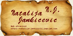 Natalija Jankićević vizit kartica